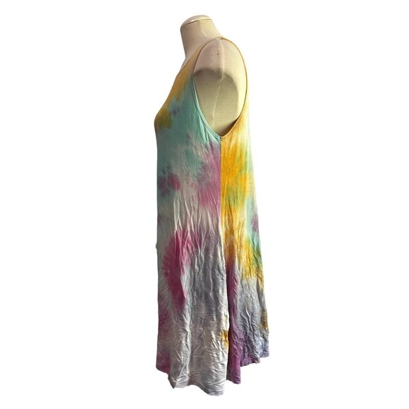 Jamie & Layla Tie Dye Sun Dress Sz Medium Womens Soft Light Sleeveless - Picture 10 of 10